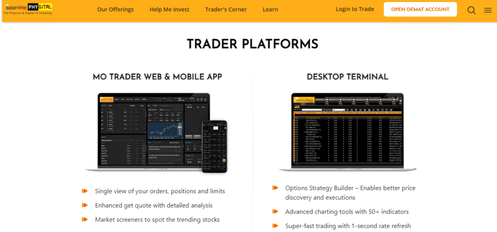 MO Trader Trading Platform