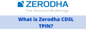 What is tpin in zerodha & cdsl
