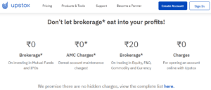 upstox-brokerage-charges | TheShareBrookers